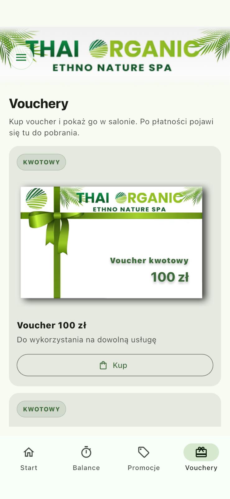 Aplikacja salonów masażu