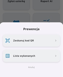 Aplikacje firmowe CAM-SAT – QR i prewencje